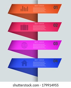 Vector modern infographic element design. Eps 10