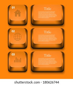 Vector modern infographic element design. Eps 10