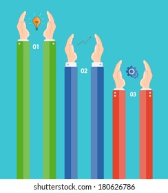 Vector modern infographic element design. Eps 10