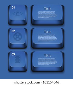Vector modern infographic element design. Eps 10