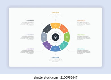 Vector modern infographic elements for business with icons template design.
