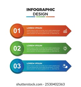 Vector Infografía moderna Diseño de Plantilla de negocios