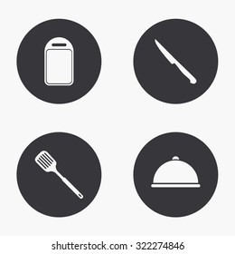 Vector modern kitchen appliances icons set on white background