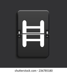 vector modern ladder scoreboard black icon. Eps 10