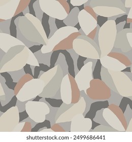 Vector modern leaf illustration seamless repeat pattern digital artwork 