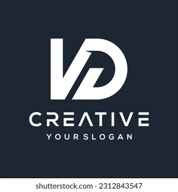 Vector modern letter propeller logo design