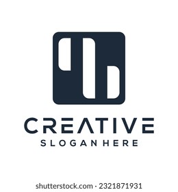 Vector modern letter propeller logo design