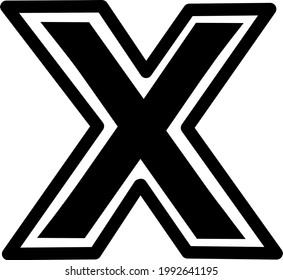 Vector modern letter x logo for your business.