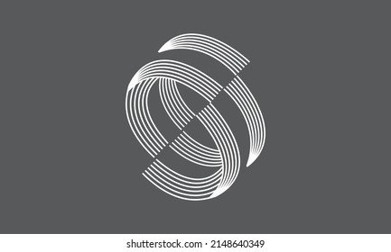 Vector modern line symbol isolated on gray background