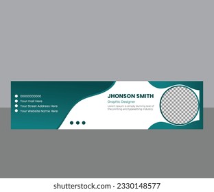 Vector Modern Linkedine Cover Page design.