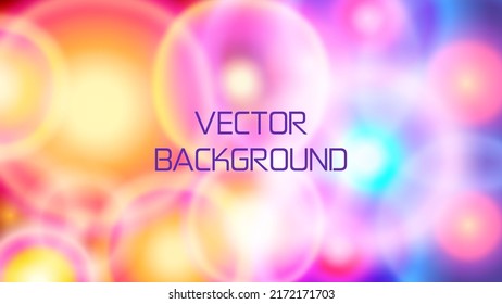 Vector. Modern liquid horizontal abstract background. Neon plasma. Yellow and blue lights. Soft light spectral colors. Spectacular texture with chaotic waves. Trendy minimalistic design for social net