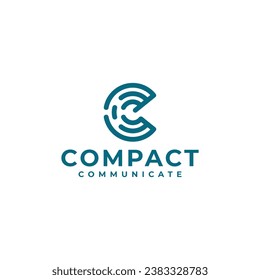 logotipo moderno vectorial para compañía con letra inicial C