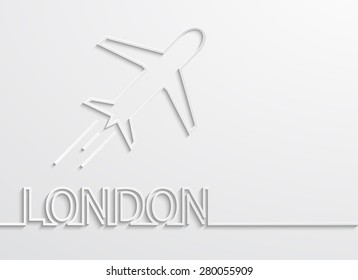 Vector modern london capital background. Eps 10