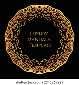 vectorial moderno fondo mandala de lujo para decoración, impresiones, invitación, boda, étnico en color dorado