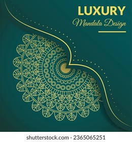 plantilla de diseño de mandala moderna de vector