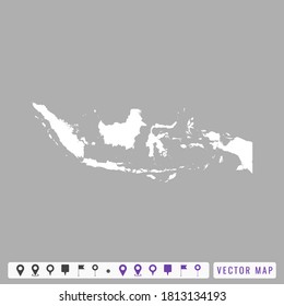 Vector modern map of Indonesia