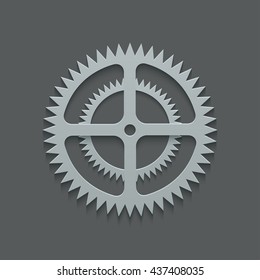Vector modern mechanism background design. business gears
