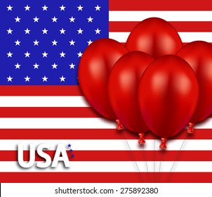 Vector modern memorial day or 4 july background