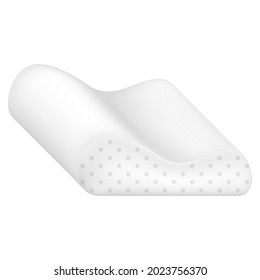 Vector Modern Memory Pillow Icon Isolated on White Background.