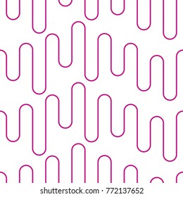 Vector modern minimalist wavy line website seamless pattern