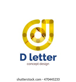 Vector modern minimalistic letter concept logo template, abstract business icon