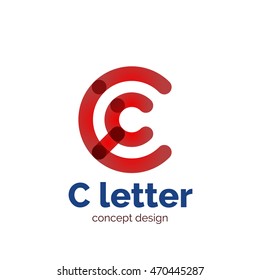 Modelo de logotipo de concepto de carta minimalista moderno vectorial, icono de negocios abstracto