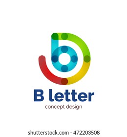 Vector modern minimalistic letter concept logo template, abstract business icon