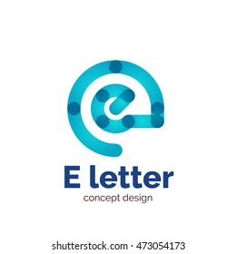 Vector modern minimalistic letter concept logo template, abstract business icon