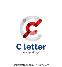 Modelo de logotipo de concepto de carta minimalista moderno vectorial, icono de negocios abstracto