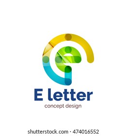 Vector modern minimalistic letter concept logo template, abstract business icon