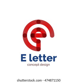 Vector modern minimalistic letter concept logo template, abstract business icon