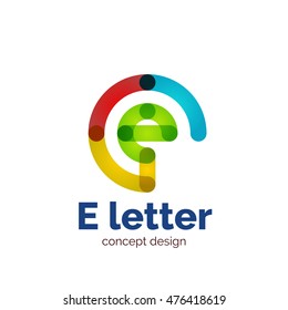 Modelo de logotipo de conceito de letra minimalista moderno de vetor, ícone de negócios abstrato