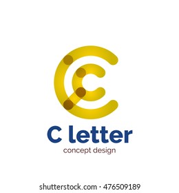 Vector modern minimalistic letter concept logo template, abstract business icon