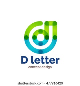 Vector modern minimalistic letter concept logo template, abstract business icon