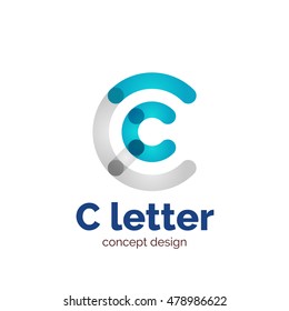 Modelo de logotipo de concepto de carta minimalista moderno vectorial, icono de negocios abstracto