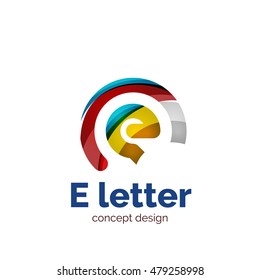 Vektorgrafik-Design-Logo-Vorlage für moderne minimalistische Buchstaben, abstraktes Geschäftssymbol
