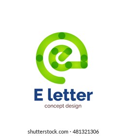 Modelo de logotipo de concepto de carta minimalista moderno vectorial, icono de negocios abstracto
