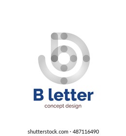 Vektorgrafik-Design-Logo-Vorlage für moderne minimalistische Buchstaben, abstraktes Geschäftssymbol