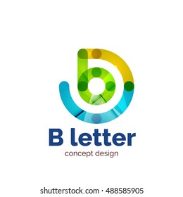 Modelo de logotipo de concepto de carta minimalista moderno vectorial, icono de negocios abstracto