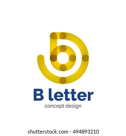 Modelo de logotipo de concepto de carta minimalista moderno vectorial, icono de negocios abstracto