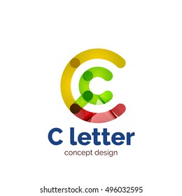 Vector modern minimalistic letter concept logo template, abstract business icon
