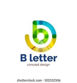 Vektorgrafik-Design-Logo-Vorlage für moderne minimalistische Buchstaben, abstraktes Geschäftssymbol