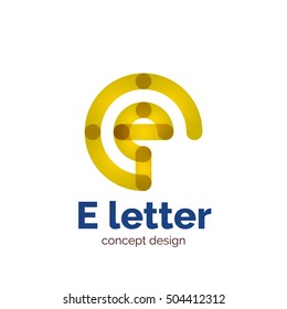 Vektorgrafik-Design-Logo-Vorlage für moderne minimalistische Buchstaben, abstraktes Geschäftssymbol