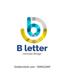 Modelo de logotipo de concepto de carta minimalista moderno vectorial, icono de negocios abstracto