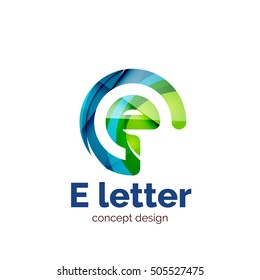 Vector modern minimalistic letter concept logo template, abstract business icon