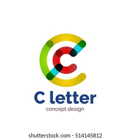 Vector modern minimalistic letter concept logo template, abstract business icon