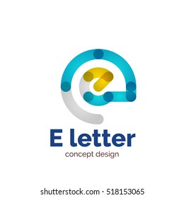 Vektorgrafik-Design-Logo-Vorlage für moderne minimalistische Buchstaben, abstraktes Geschäftssymbol