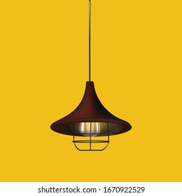 modelo vectorial moderno de candelabro - lámpara