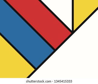vector modern mondrian art background for brochure banner and publication