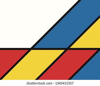 vector modern mondrian art background for brochure banner and publication